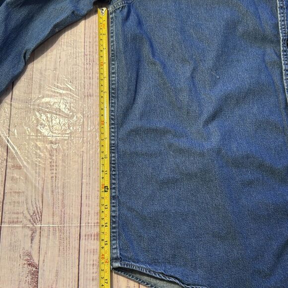 Eddie Bauer Western Outdoor Jean Jacket/Shirt Men's Rugged Denim Size Medium - Picture 7 of 13